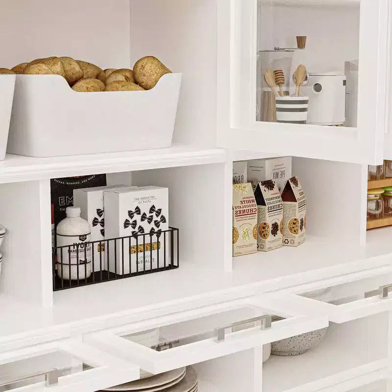 Armoire de cuisine et garde-manger multifonctionnels, grande armoire de rangement pour aliments avec portes en verre, rangement et présentation faciles pour la cuisine à domicile