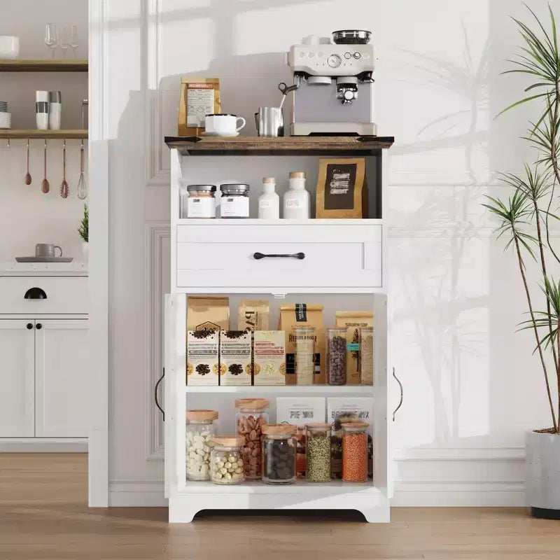 Meuble de salle de bain de style ferme avec portes et tiroirs, meuble de rangement autonome avec texture bois
